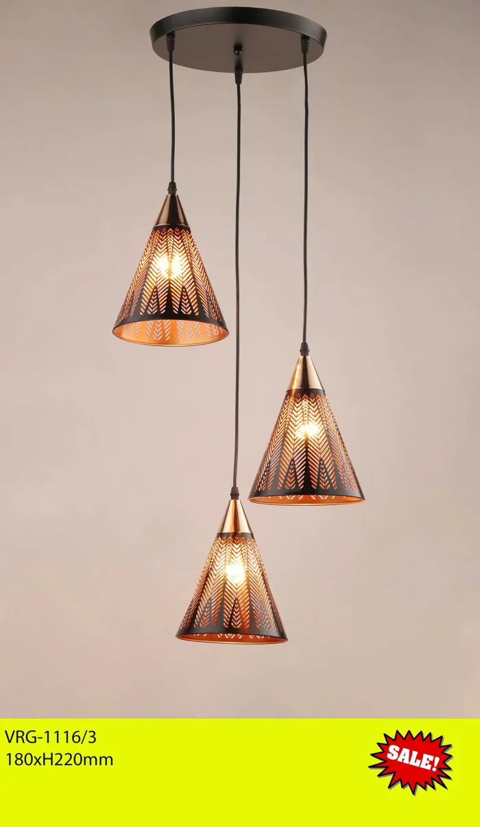 BỘ 3 ĐÈN THẢ BÀN ĂN DECOR