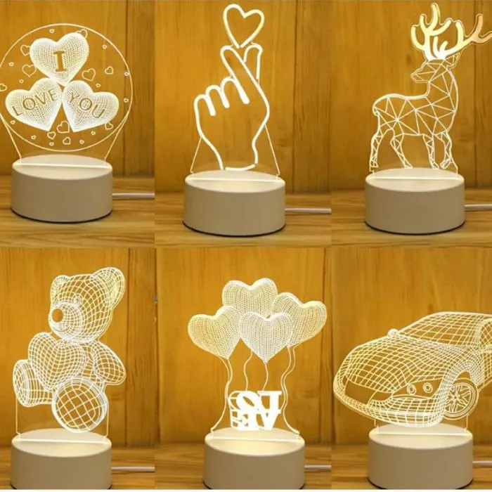 GỢI Ý NHỮNG MẪU ĐÈN TRANG TRÍ BÀN HỌC 3D ĐỔI MÀU CỰC XINH