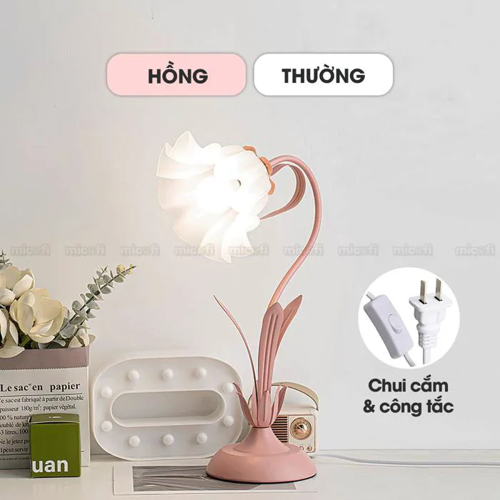 Đèn LED Bàn Học Micofi Trang Trí Phòng Ngủ Đọc Sách Để Bàn, Đèn Ngủ Hoa  Decor Phòng Khách Quán Cà Phê Nhiều Màu Decor | MICOFI