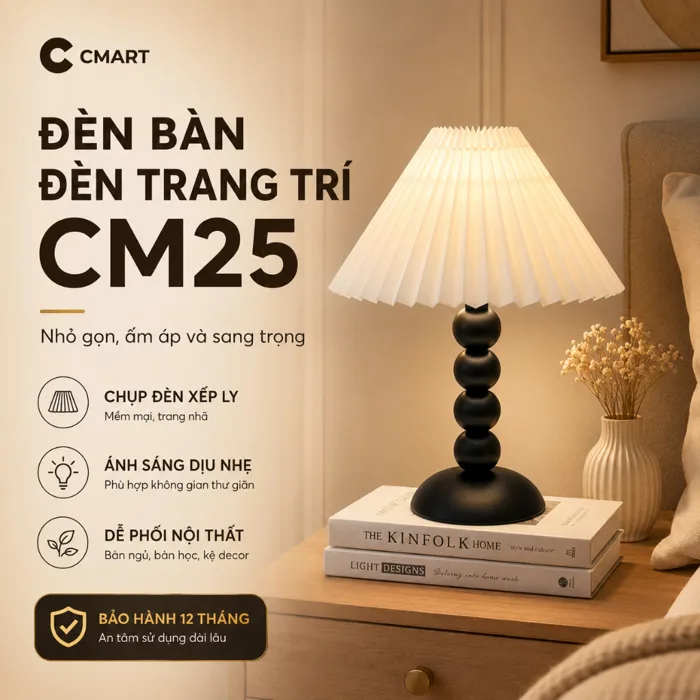 𝐂𝐌𝐀𝐑𝐓.𝐆𝐢𝐚 𝐝𝐮̣𝐧𝐠 Đèn Bàn Đèn học Phong Cách Châu Âu Trang Trí  Bàn học Phòng Ngủ Thân Kim Loại CM25 [CMART_GIA DỤNG]
