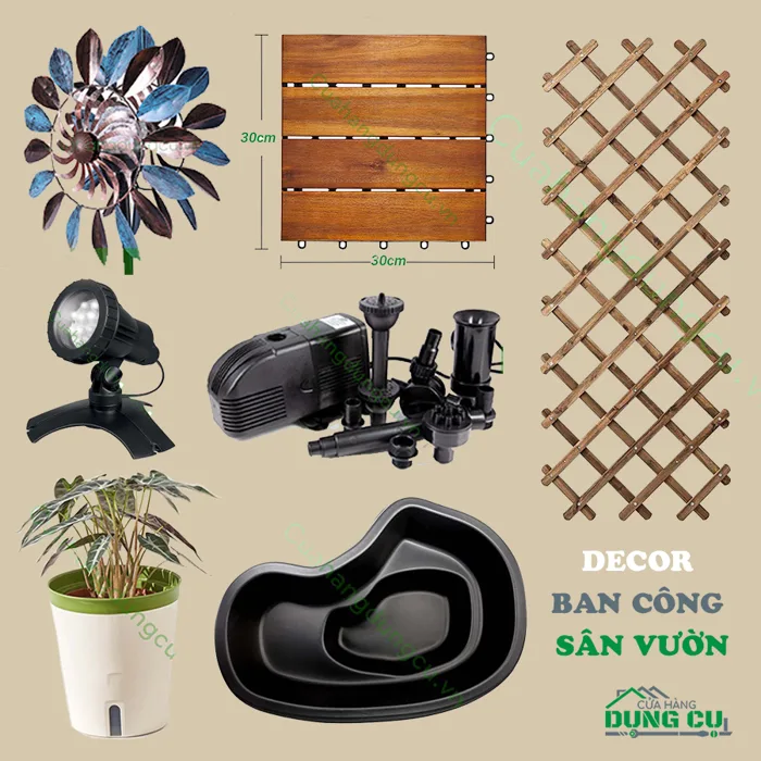 Top 7 Đồ Decor trang trí ban công sân vườn ngoài trời 2022