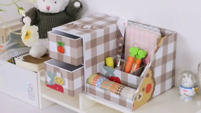 Tự làm tủ decor bàn học siêu đáng yêu 🍒🌸🐻