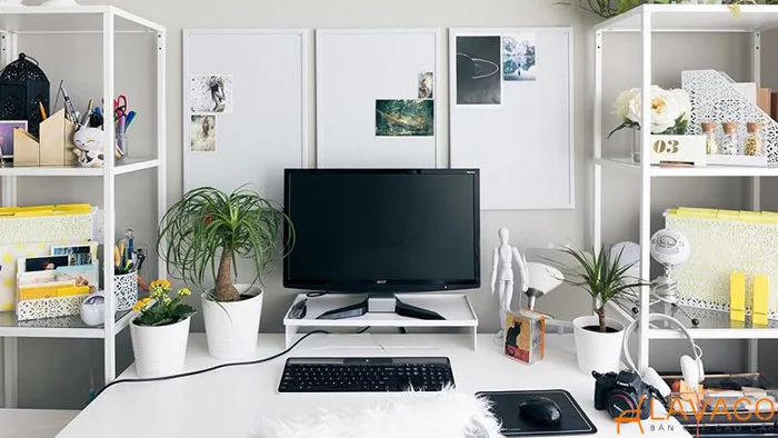 15+ mẫu decor bàn làm việc đẹp, gọn cho văn phòng | Lavaco