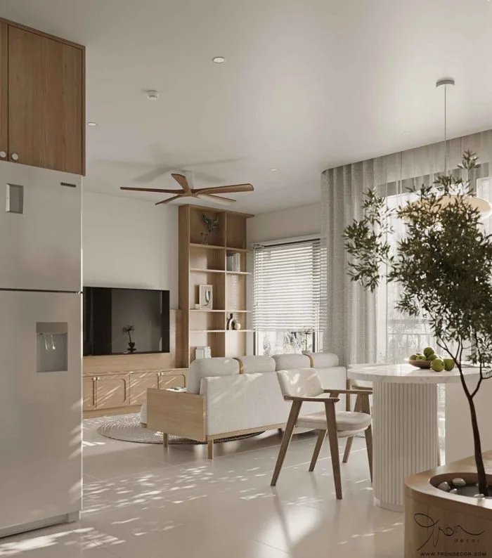 GỢI Ý THIẾT KẾ NỘI THẤT CHUNG CƯ NHỎ ẤM CÚNG CHO GIA ĐÌNH TRẺ | THIẾT KẾ  ĐẸP - Tròn Decor