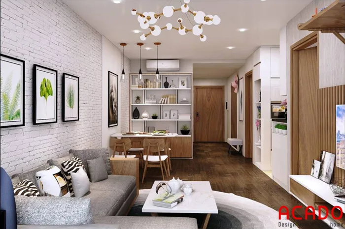 Thiết Kế Nội Thất Chung Cư 70m2 Hiện Đại, Sang Trọng - acado.vn