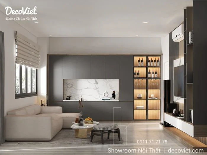 Thiết Kế Nội Thất Chung Cư Đẹp 1 Phòng Ngủ Hiện Đại