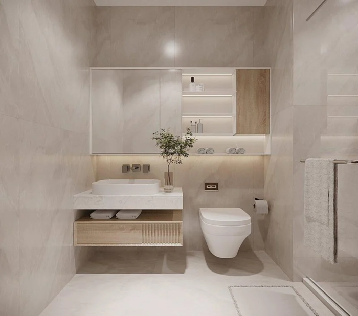 TOP 25+ mẫu nhà vệ sinh nhỏ đẹp 1m2 và 2m2 tinh tế, tiện nghi