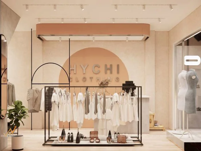 15 mẫu thiết kế shop quần áo đẹp thu hút mọi khách hàng