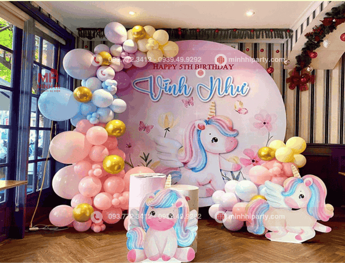 DECOR SINH NHẬT BÉ GÁI GIÁ BAO NHIÊU?
