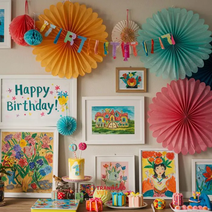 Tự tay decor sinh nhật bằng đồ handmade và nghệ thuật tranh ứng dụng -  Tranh Gạo Việt | Nghệ thuật từ hạt gạo