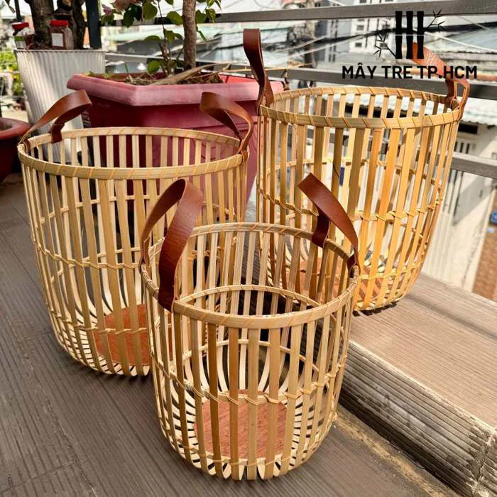 Sọt đựng đồ decor cao cấp, phong cách tối giản tự nhiên
