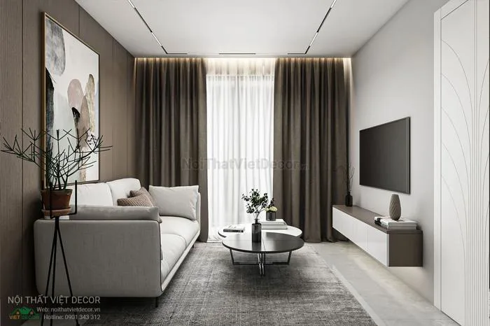 Nội thất căn hộ phong cách thiết kế phong cách hiện đại tối giản moder