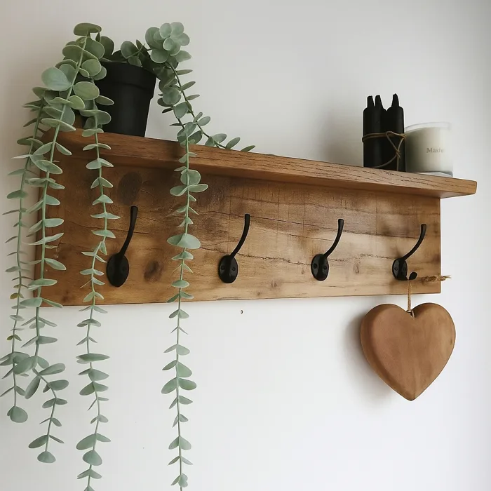 Kệ Gỗ Treo Đồ Decor Vintage – Treo Quần Áo, Chìa Khóa, Trang Trí Homestay  mẫu 1 | Shopee Việt Nam