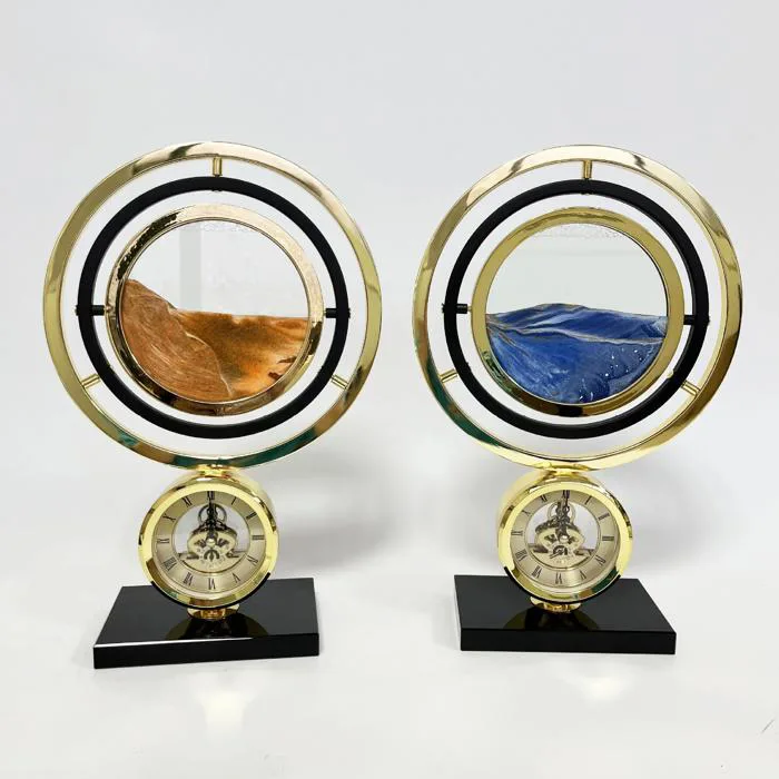 Đồng Hồ Để Bàn Trang Trí Kết Hợp Đồng Hồ Cát – Cá Heo Decor
