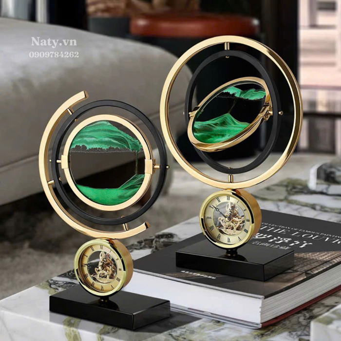 Đồng Hồ Cát Trang Trí Decor, Quà Tân Gia