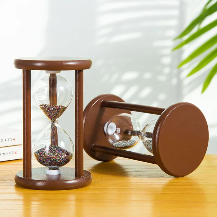 Đồng Hồ Cát Khung Gỗ Trang Trí Bàn Học, Đồng Hồ Cát Decor