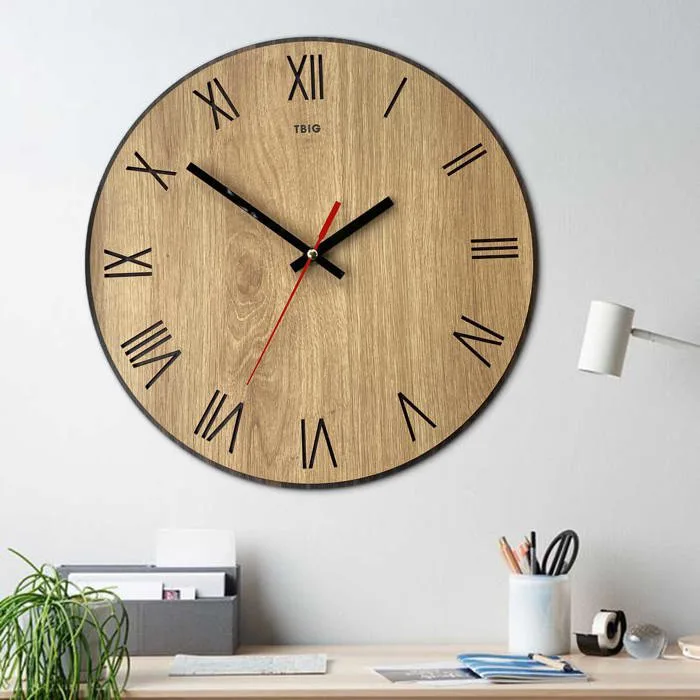 Đồng Hồ Treo Tường Gỗ Classic Decor SB043A trang trí phòng hiện đại