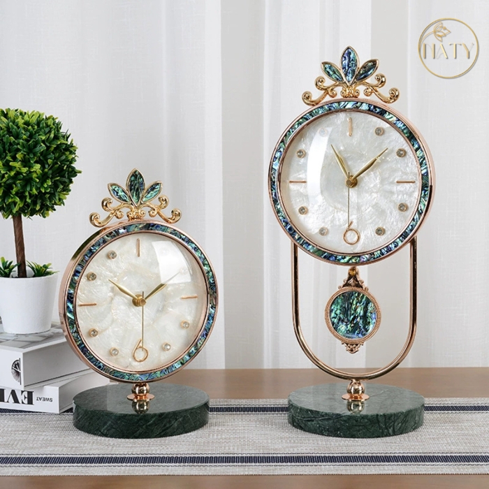 Đồng Hồ Để Bàn Cổ Điển Decor Trang Trí - Quà Tân Gia