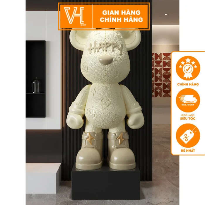 Gấu Bearbrick Decor Size 50-80cm Đặt Sàn Phòng Khách, Tượng Trang Trí Sofa  – Kệ Tivi Phong Cách Hiện Đại - VHSHOP