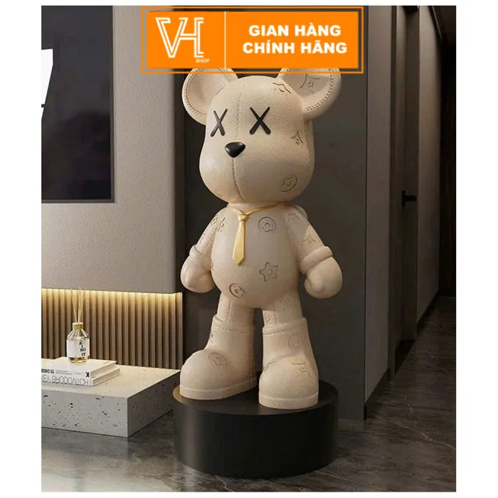 Gấu Bearbrick Decor Size 80cm Đặt Sàn Phòng Khách, Tượng Trang Trí Sofa –  Kệ Tivi Phong Cách Hiện Đại - VHSHOP