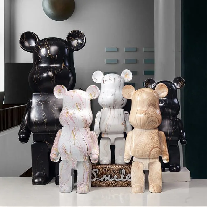 Mô Hình Gấu Bearbrick Trang Trí 50cm & 80cm Decor Phòng Khách