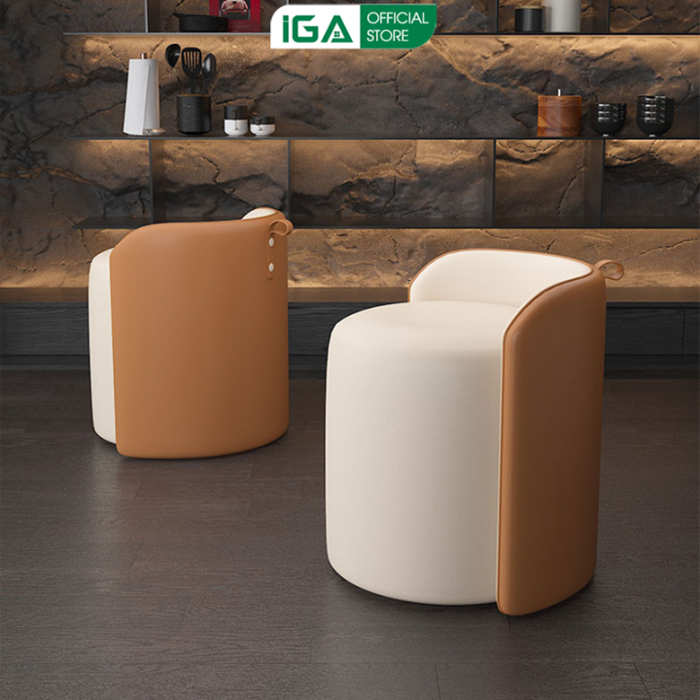 Ghế đôn sofa ghế bàn trang điểm bọc da cao cấp decor phòng hiện đại - GC51  Ghế Trang Điểm Di Động Chống Nước Ghế Sofa Thiết Kế Hình Lập Phương Ghế