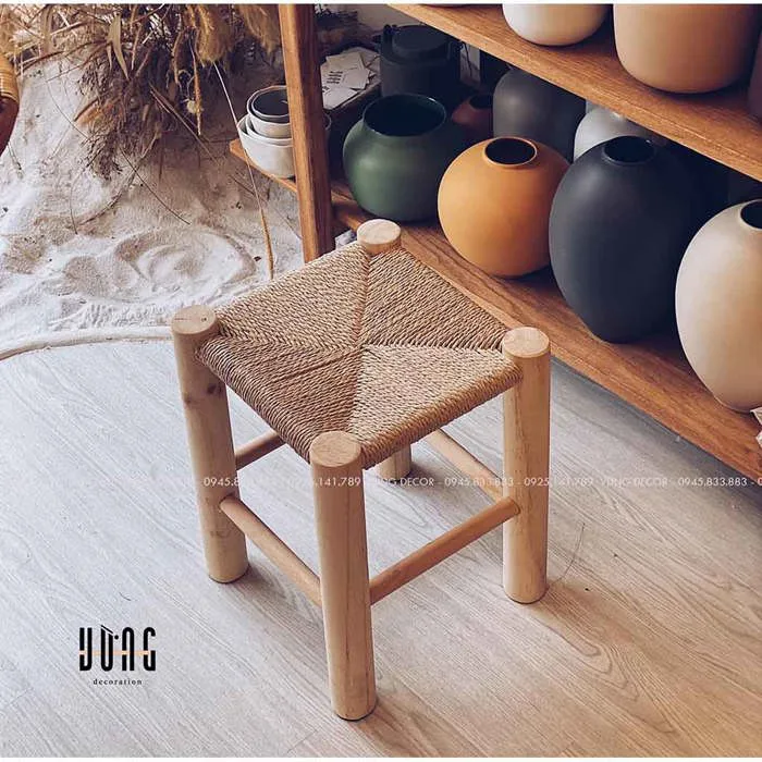 Ghế Gỗ Đan Dây Giá Rẻ Nhất Có Sẵn Tại Vừng Decor. Xem ngay