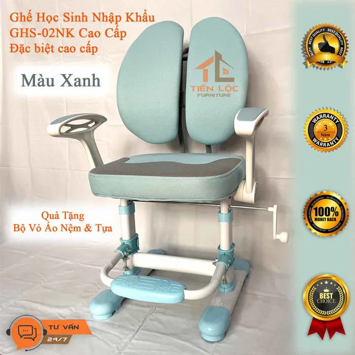 Ghế học sinh chống gù nhập khẩu GHS-02NK -