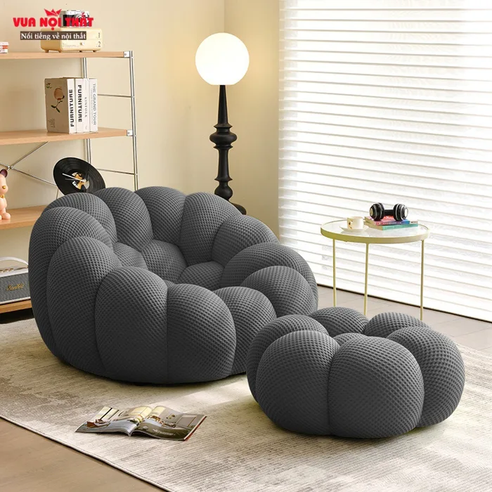 Ghế lười hình bông hoa kèm bàn gác chân GL37 giá rẻ | Vuanoithat