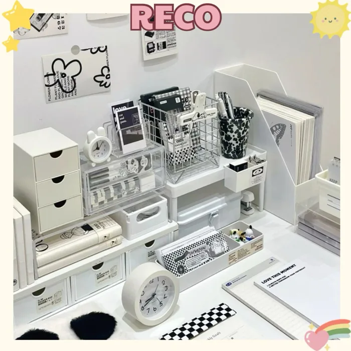 COMBO Bán GIÁ SỈ Đồ Decor Trang Trí Tủ Đựng Sách Vở Sắp Xếp Bàn Học Ống Bút  Giá Sách Các Loại