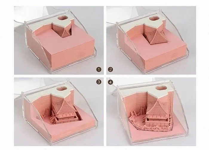 Giấy Note Ghi Chú 3D (Omoshiboi Block Memo Pad)