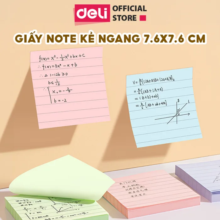 🔥MUA 3 GIẢM 30%]Giấy Note Ghi Chú 100 Tờ Giấy Nhớ Đánh Dấu Deli - Học Sinh  Văn Phòng Dán Lời Nhắc Vở Ghi Decor Góc Học | Shopee Việt Nam