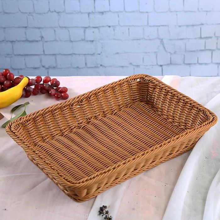 Giỏ nhựa giả mây (nhiều kích thước) - Nhật Minh Decor