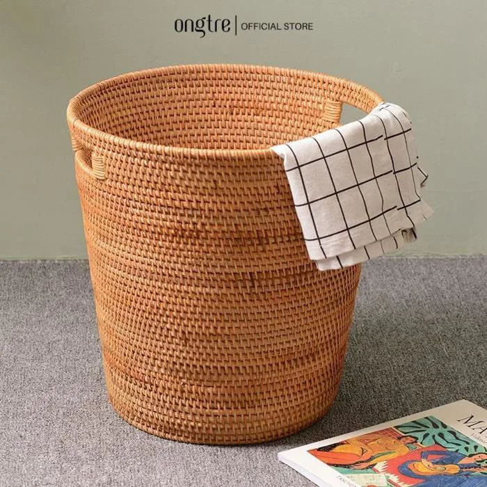 Giỏ mây guột ONGTRE đựng đồ dùng,quần áo, decor cho gia đình, Khách sạn,  Resost - ONGTRE