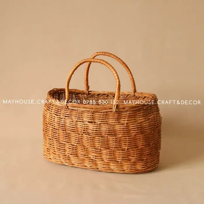 Mua Giỏ mây bầu đan kín (Hàng đặt trước) Chính Hãng Giá Tốt