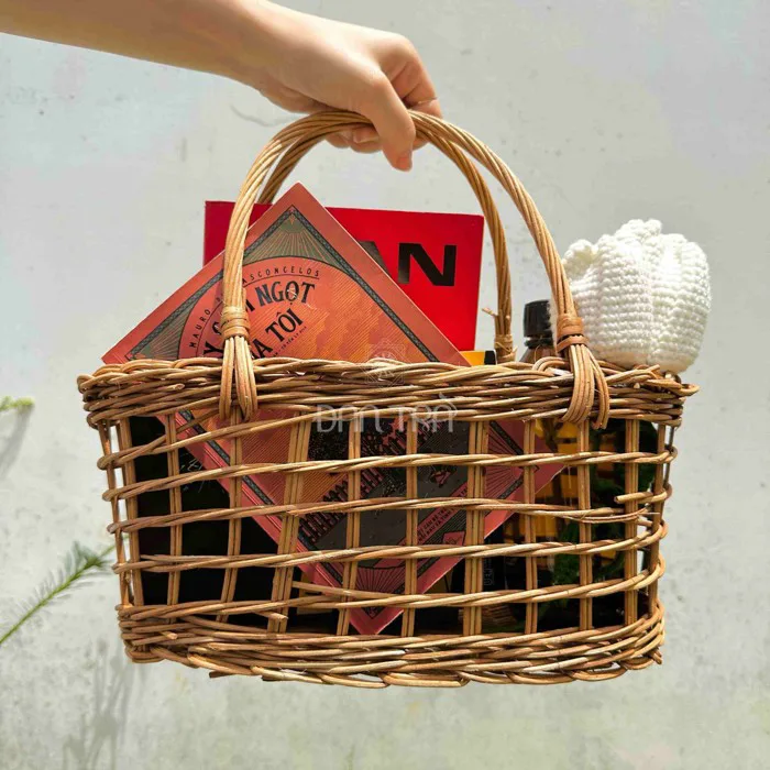 Giỏ mây decor giá rẻ