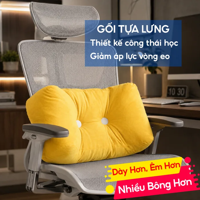 Gối Tựa Lưng Công Thái Học, Gối Sofa, Gối Tựa Đầu Giường, Gối Đa Năng Êm  Ái, Gối Tựa Đầu Giường, Mềm Mại Đàn Hồi