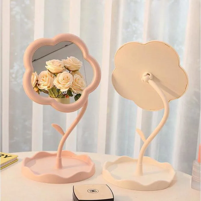 Gương decor để bàn trang điểm hình hoa xinh xắn