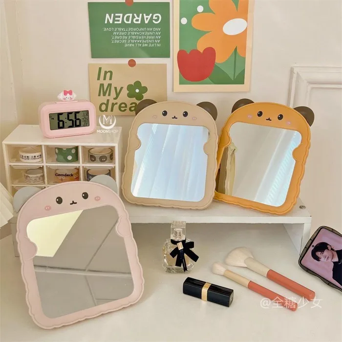 Gương Decor Trang Điểm Để Bàn, Gương Để Bàn Mini Trang Trí Phòng Siêu Cute  Xinh Xắn