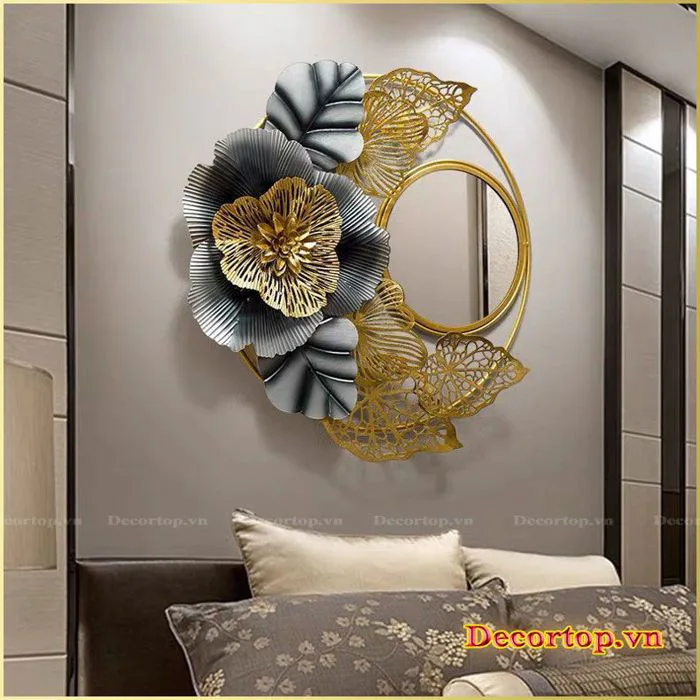Gương decor phòng khách đẹp hiện đại GTT149 - decortop