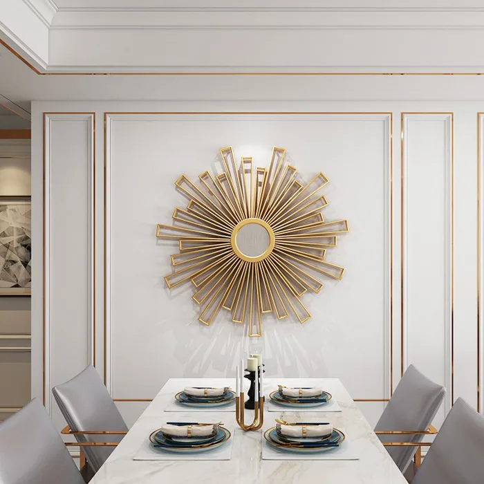 Gương Decor Viền Kim Loại Phong Cách Châu Âu Sang Trọng