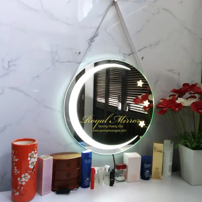 Gương Phòng Ngủ Moon & Star - 3 IN 1 - Gương soi + Đèn soi gương + Đèn ngủ  cực cool.
