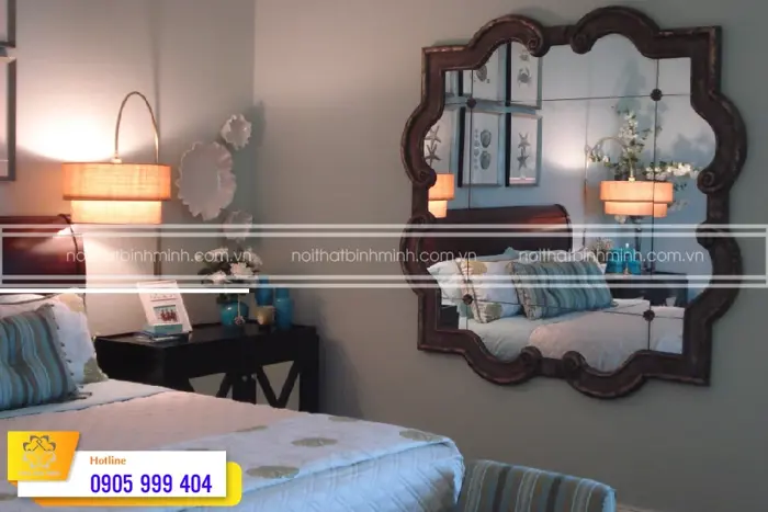111 mẫu gương treo phòng ngủ đẹp, sang trọng, hợp phong thủy.