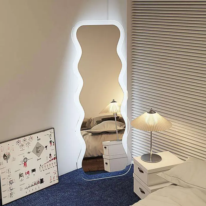 Gương toàn thân viền sóng trong suốt GD50 - Pula Furniture