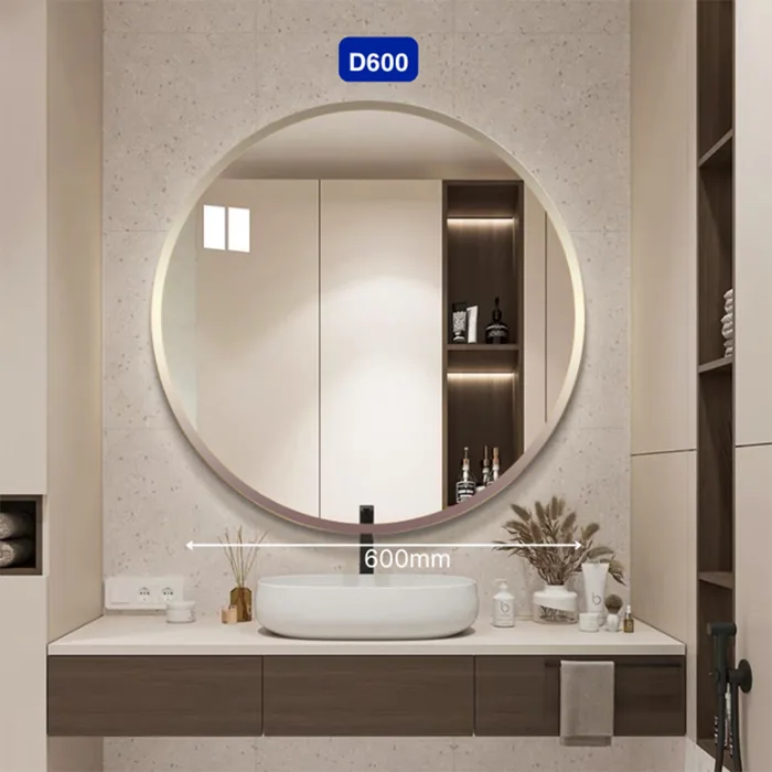 Gương decor tròn viền nhôm Maamo MTK60