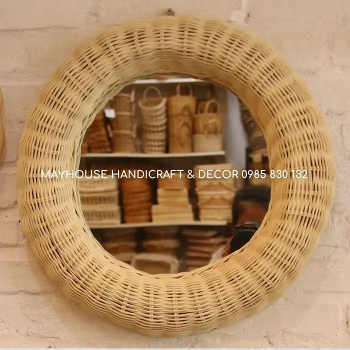Mua Gương mây treo tường decor tròn (Hàng có sẵn) Chính Hãng Giá Tốt