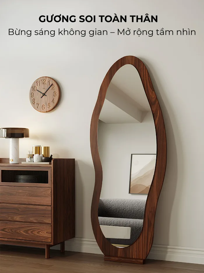 Gương soi toàn thân siêu nét - Gương trang điểm, gương đứng gỗ MDF cao cấp,  decor trang trí nhà cửa hiện đại | Shopee Việt Nam