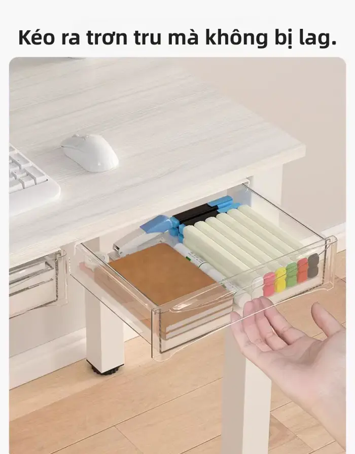 Hộp Đựng Đồ Dưới Bàn Làm Việc Có Ngăn Kéo Đồ Dùng Văn Phòng Phẩm Đồ