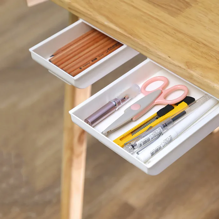 Hộp đựng đồ dạng ngăn kéo dán dưới bàn làm việc đa năng tiện dụng | Shopee  Việt Nam