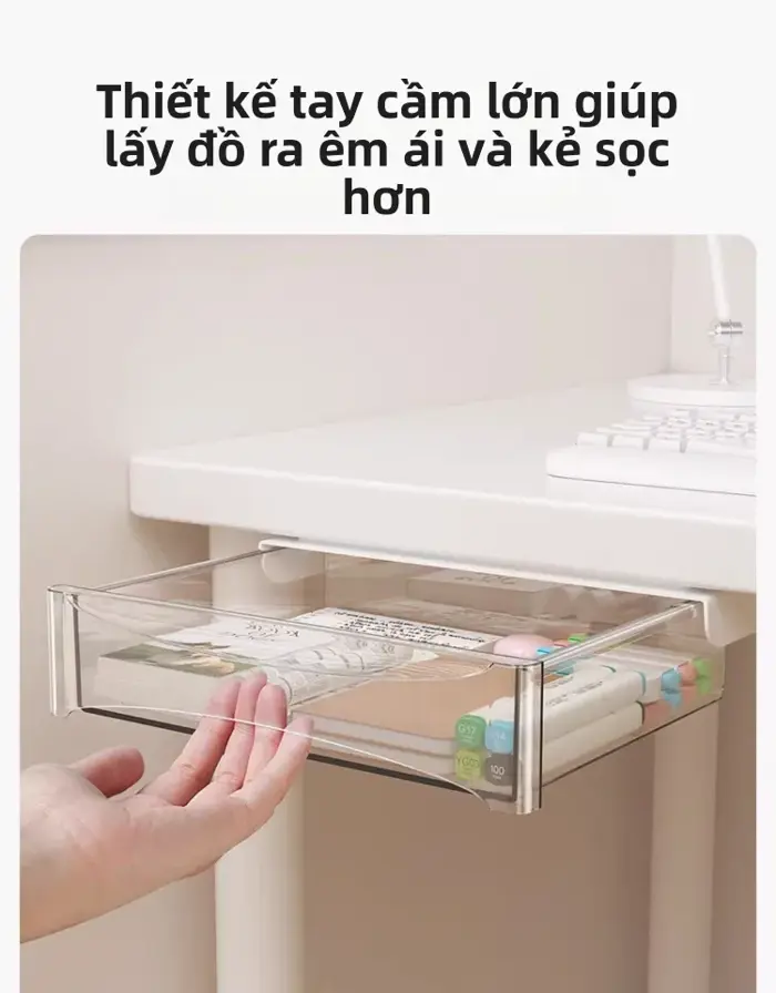 Hộp Đựng Đồ Dưới Bàn Làm Việc Có Ngăn Kéo Đồ Dùng Văn Phòng Phẩm Đồ